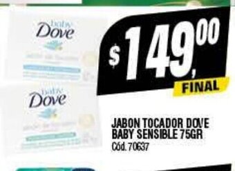 Supermercados Yaguar Jabon Tocador Dove Baby Sensible 75gr oferta