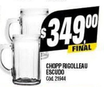Supermercados Yaguar Chopp Rigolleau Escudo oferta