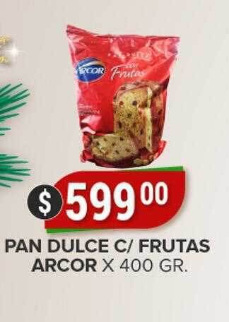Supermercados Mayor Pan dulce c frutas arcor oferta