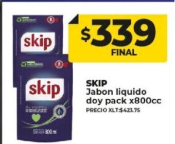 Supermayorista Vital Skip Jabon liquido doy pack x 800cc. oferta