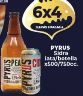 Supermayorista Vital Pyrus Sidra lata/botella x 500/750cc oferta