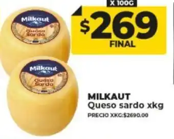 Supermayorista Vital Milkaut Queso sardo x kg. oferta