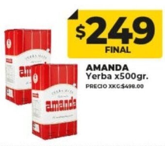 Supermayorista Vital Amanda Yerba x 500gr. oferta