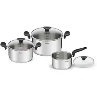 Frávega Set cacerola y 2 ollas primary tefal oferta