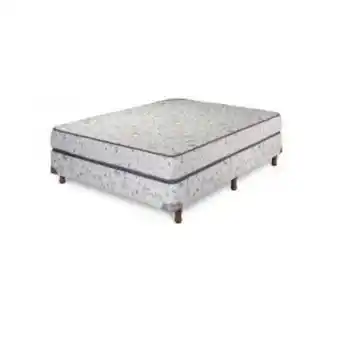 Oscar Barbieri Sommier y colchón de espuma 2 1/2 plazas 140cm x190cm suavestar extra tela matelaseada oferta