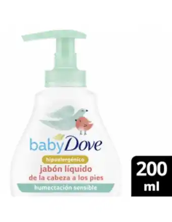 Farmacias Líder Dove baby humectación sensible jabón líquido corporal 200 ml oferta