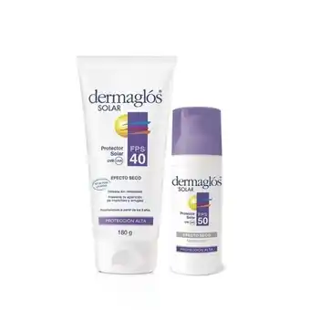Farmacia Del Puente Kit protector solar dermaglós efecto seco corporal facial oferta