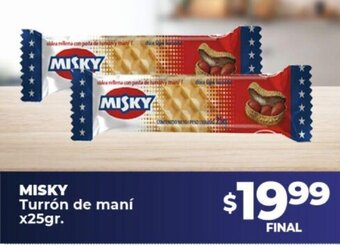 Supermayorista Vital Misky Turrón De Maní x 25gr` oferta