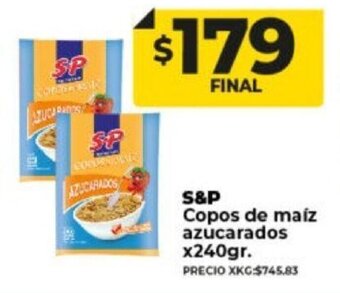Supermayorista Vital S&P Copos de Maíz Azucarados x240gr oferta