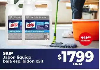 Supermayorista Vital Skip Jabon Liquido Baja esp Bidon x5lt oferta