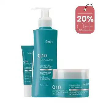 Gigot Q10 hydra bomb - set hidratacion profunda oferta