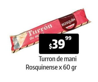 Autoservicio Capo Turron de Mani Rosquinense x 60 gr oferta
