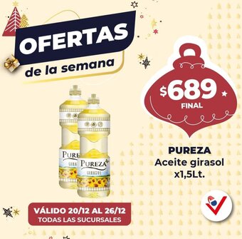 Pureza Aceite Girasol x 1.5Lt