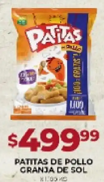 Supermercados Tadicor Patitas de Pollo Granja de Sol oferta