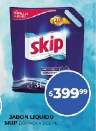 Supermercados Tadicor Skip Jabon Liquido 3000 ml oferta