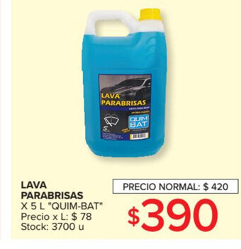 Carrefour "Quim-bat" Lava Parabrisas x 5 L oferta