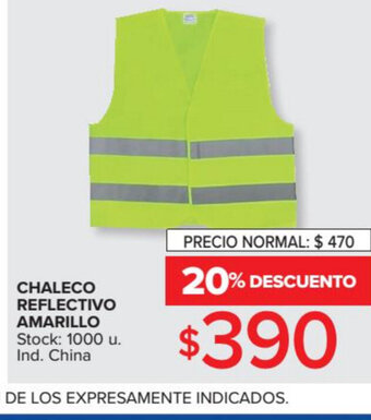 Carrefour Chaleco Reflectivo Amarillo oferta