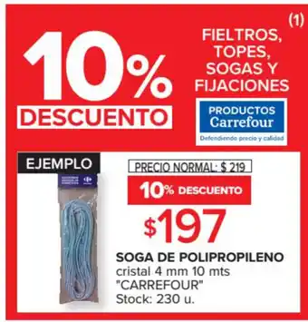 Carrefour Carrefour Soga De Polipropileno 4mm 10mts oferta