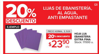 Carrefour Hoja Lija Ebanisteria Extra Fina oferta