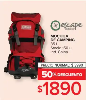 Carrefour Mochila De Camping 35L oferta
