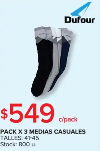 Carrefour Pack x 3 Medias Casuales oferta