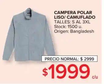 Carrefour Campera Polar Liso/Camuflado oferta