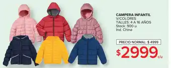 Carrefour Campera Infantil oferta