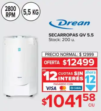 Carrefour Drean Secarropas QV 5.5 oferta
