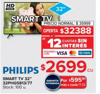 Carrefour Philips Smart TV 32" 32PHG5813/77 oferta