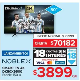 Carrefour Lanzamiento Smart TV 4K DK50X9500 oferta