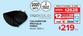 Carrefour Caloventor Protalia FH803 oferta