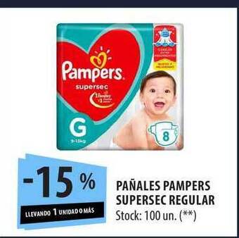 Punto Mayorista Pañales Pampers Supersec Regular oferta