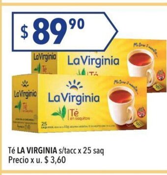 Hergo Té La Virginia s/tacc x 25 saq oferta
