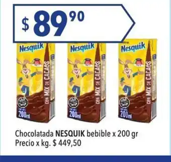 Hergo Chocolatada Nesquik bebible x 200gr. oferta
