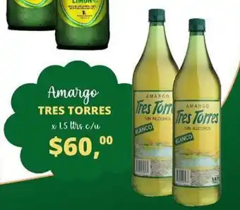 Supermercados A Granel Tres Torres Amargo 1.5 Ltrs oferta