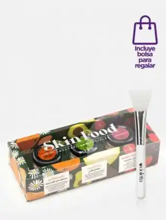 Violetta Fabiani Set de mascarillas faciales x 3 skin food + espátula oferta