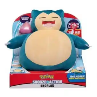 Jugueteria Pluto's Pokémon snooze action snorlax peluche .. oferta