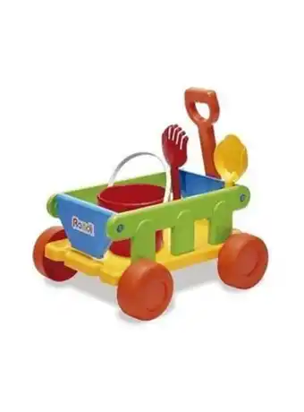El Mundo del Juguete Wagon con accesorios carretilla y set de playa rondi oferta