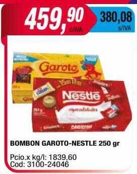 Maxiconsumo Bombon garoto- nestlé oferta