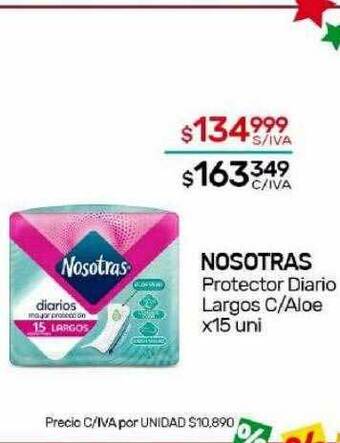 Nini Mayorista Nosotras protector diario largos c aloe oferta