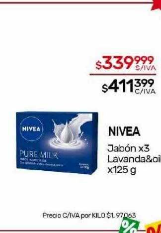 Nini Mayorista Nivea jabón x3 lavanda&oil oferta