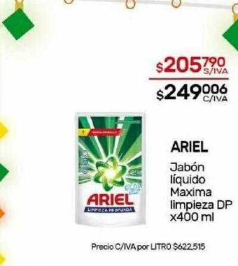 Nini Mayorista Ariel jabón líquido maxima limpieza dp oferta