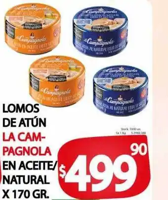 Lomos de atún la cam-pagnola en aceite-natural