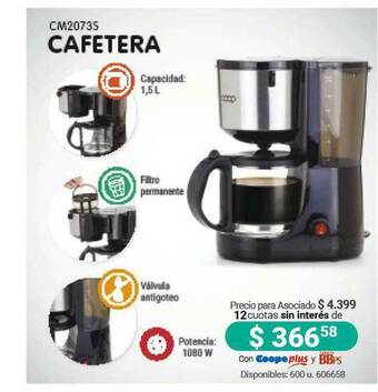 Cooperativa Obrera Cafetera Cm20735 oferta