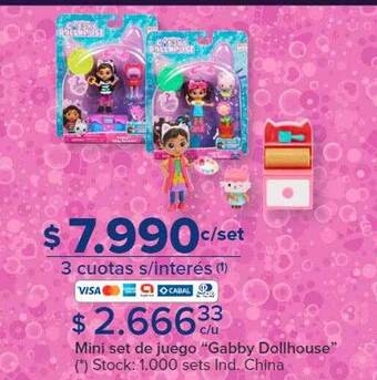 Carrefour Mini set de juego gabby dollhouse oferta