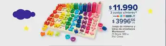Carrefour Juego de números y letras de enseñanza montessori oferta