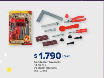 Carrefour Set de herramientas 14 piezas oferta