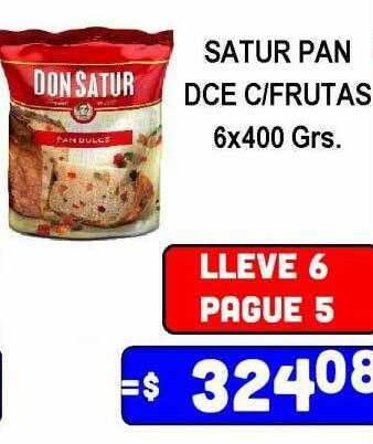 Dulcenter Satur pan dce c frutas oferta