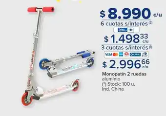 Carrefour Monopatín 2 ruedas oferta