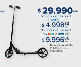 Carrefour Monopatín adulto oferta